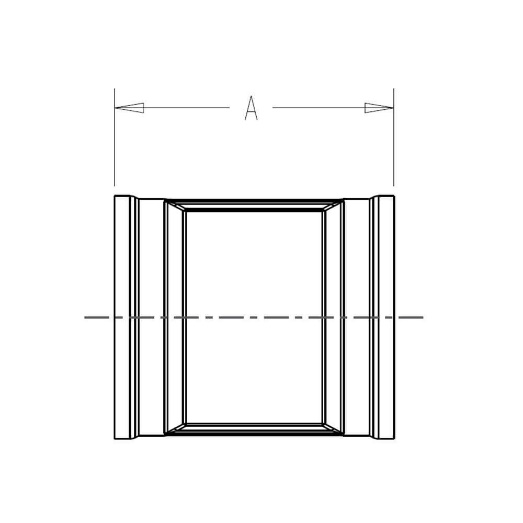 Socket Coupling Technical Drawing